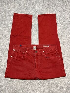 Citizens of Humanity Brick Red Cotton Core Pants